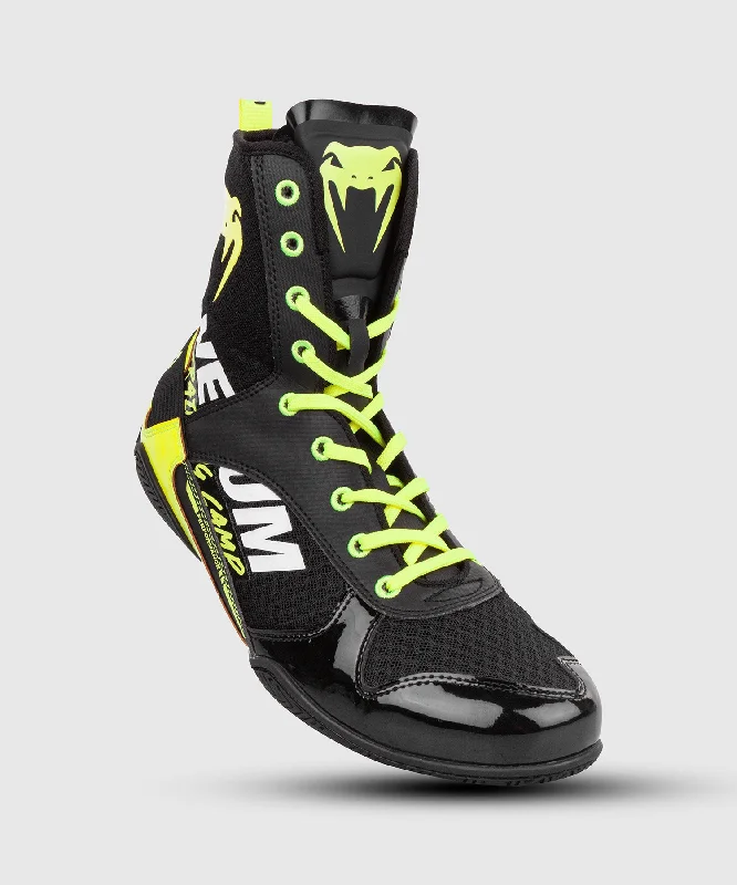 Venum Elite VTC 2 Edition Boxing Shoes - Black/Neo Yellow