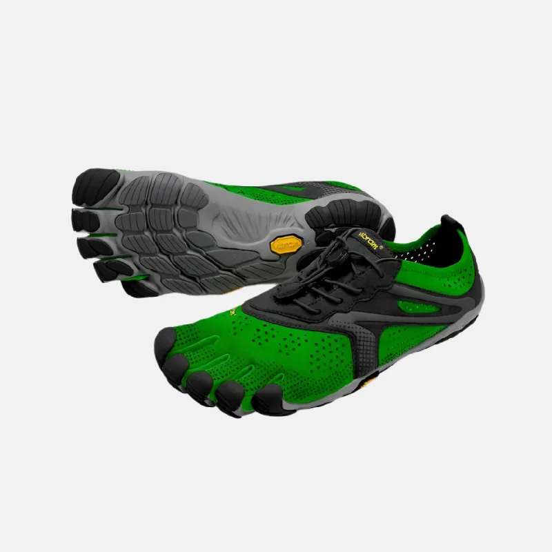 Men's barefoot shoes using a lightweight EVA foam insoleVibram V-Run Men's Barefoot Running Footwear -Green/Black