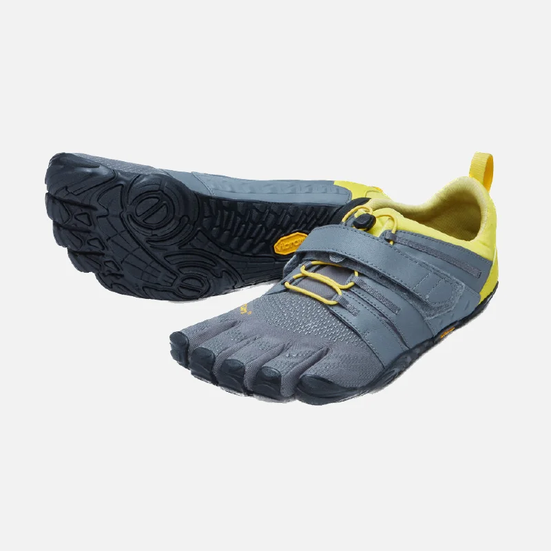 Men's barefoot shoes with a quick - drying feature for water activitiesVibram V-Train 2.0 Womens Gym Shoes -Grey/Lime/Black