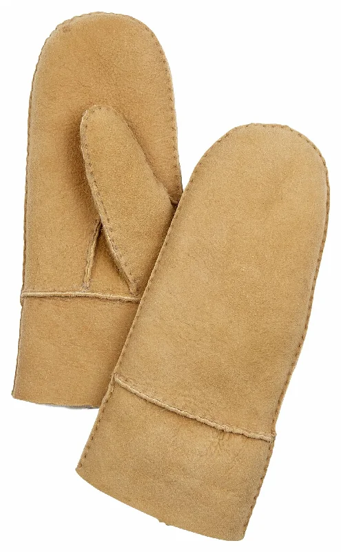 Men's slippers with a logo patch on the sideWomens Sheepskin Mittens