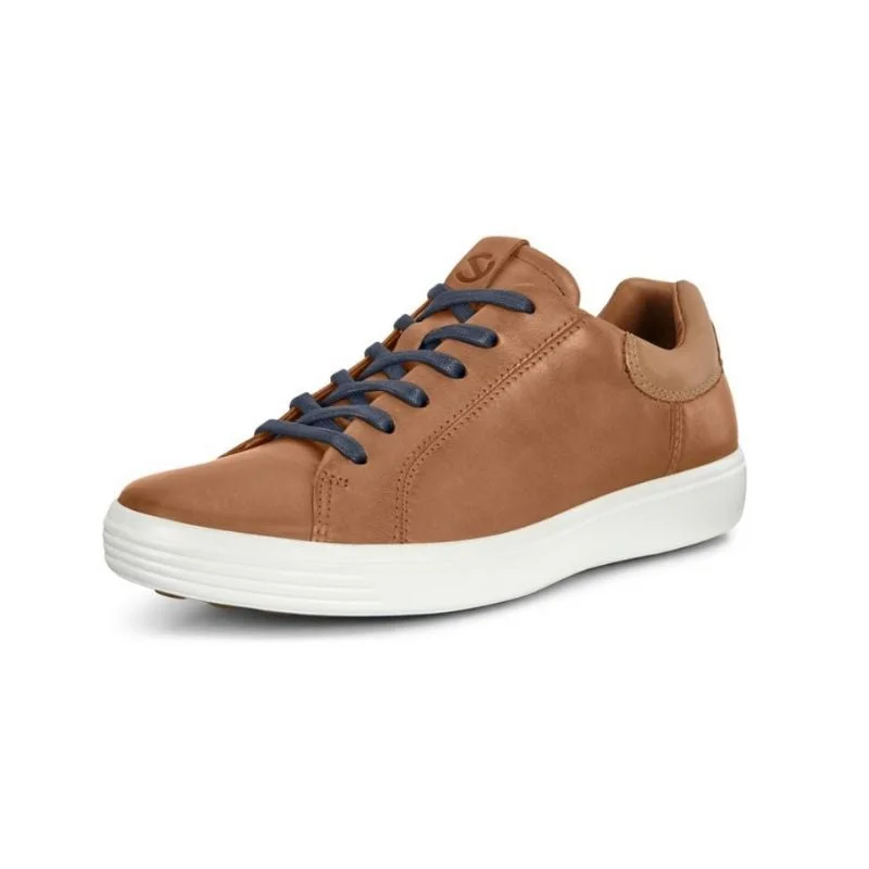 Men's walking shoes with a lace - up closure for a secure fitEcco Soft 7 M Men's Contrast Heel Walking Shoes 470054 51948