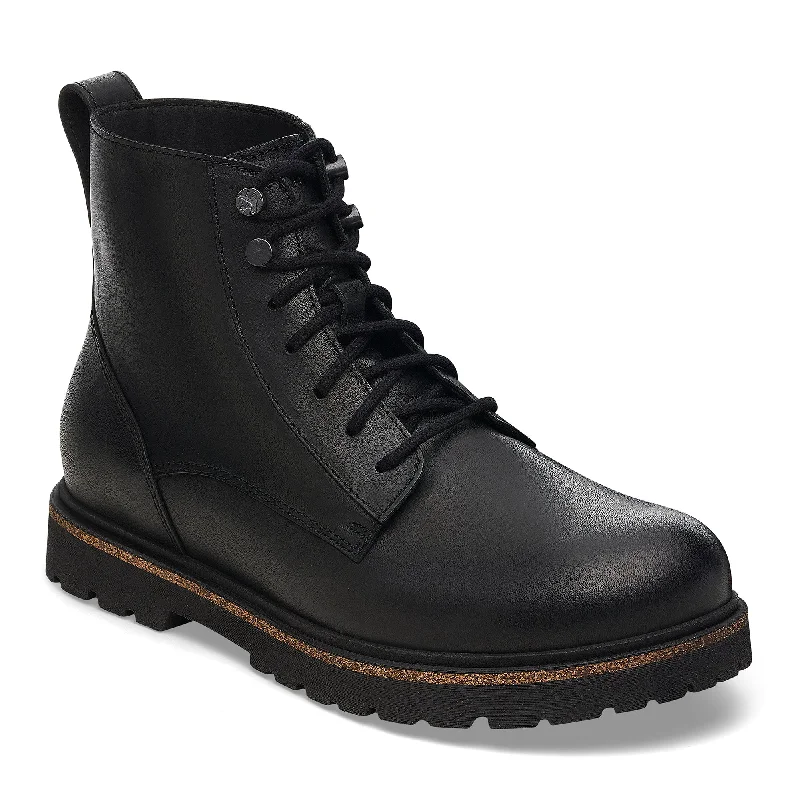 Men's walking shoes with a flexible sole for easy movementHighwood Black Lace Up Boot