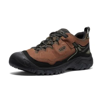 Men's walking shoes with a stability control systemKeen Targhee IV WP M Bison/Black Men's Hiking Shoes