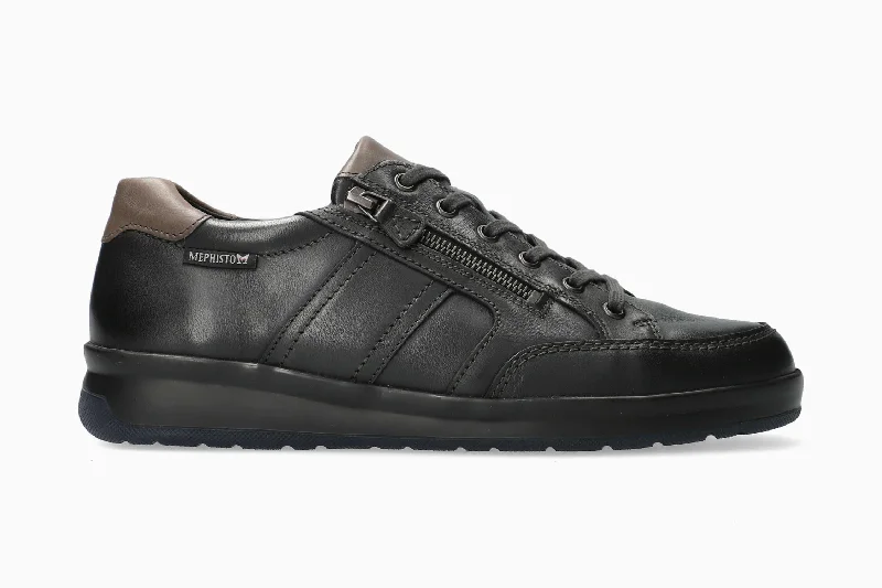 Men's sneakers with a decorative logo on the sideLisandro W. - Black