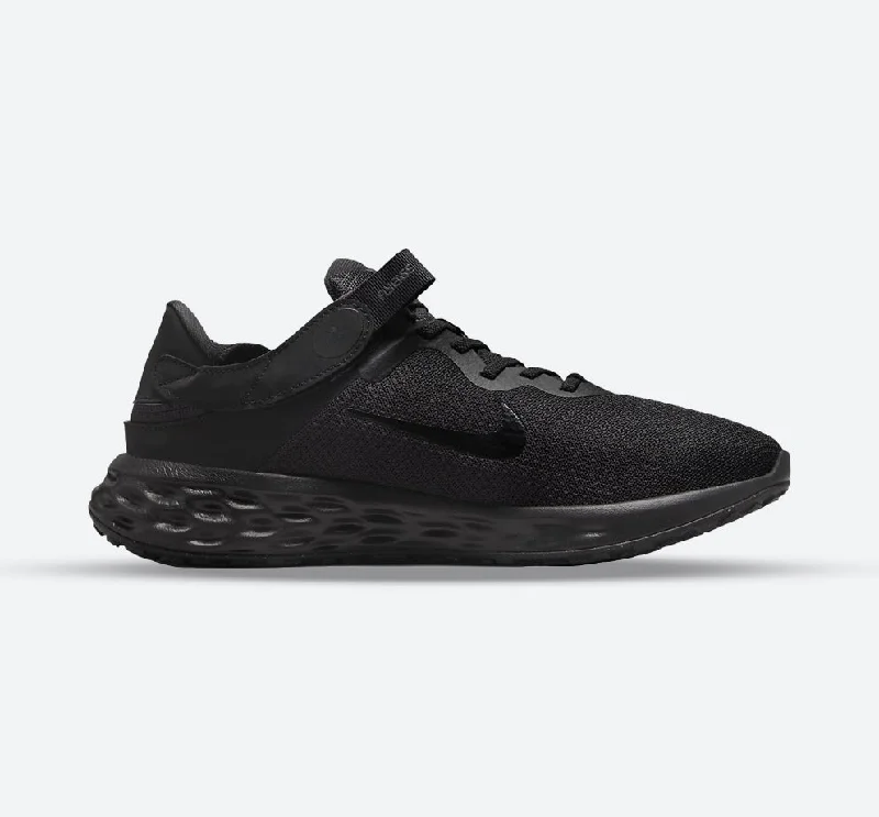 Men's sneakers with a decorative logo on the sideMen's Wide Fit Nike DD8476-001 Revolution 6 Flyease Sneakers