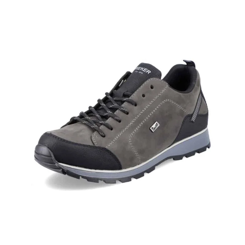 Men's lightweight walking shoes with a breathable mesh upperRieker B5721-01 Grey Men's Walking Shoes