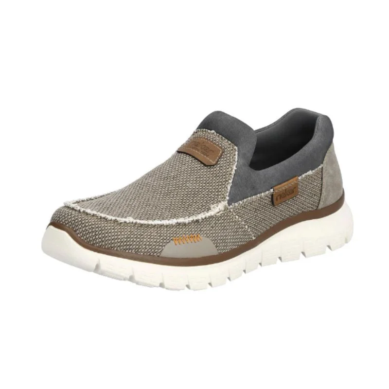 Men's walking shoes with a shock - absorbing insoleRieker B6651-64 Men's Slip-On Walking Shoes