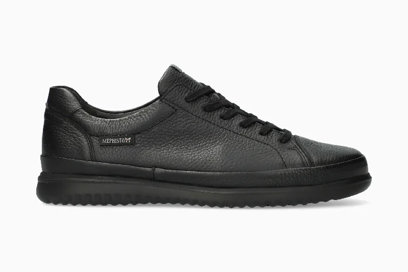 Men's sneakers with a rubber outsole for tractionThomas - Black