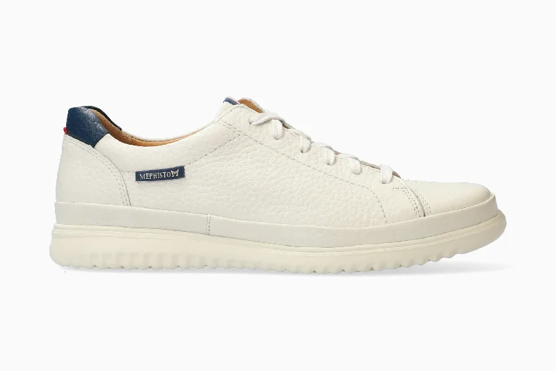 Men's sneakers with a leather lining for breathabilityThomas - White