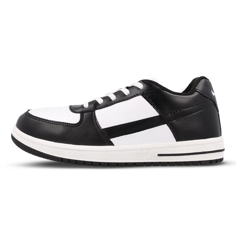 Men's sneakers with a chunky sole for a trendy lookWalkaroo Men Walking Shoes - WY3335 Black white