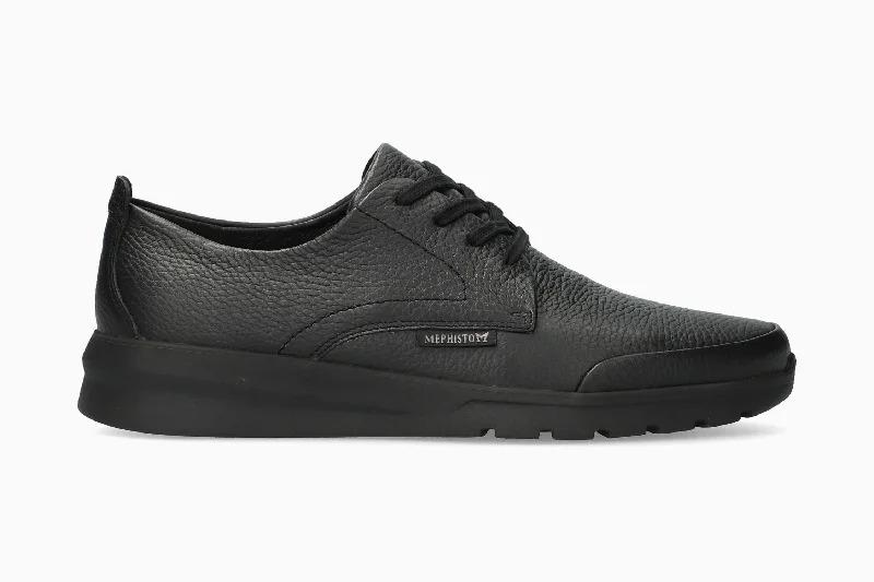 Men's sneakers with a leather lining for breathabilityWalker - Black