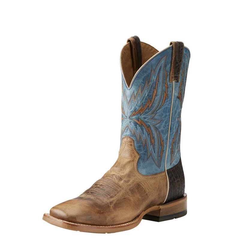 Men's cowboy boots with a distressed leather finishAriat Arena Rebound Western Boot