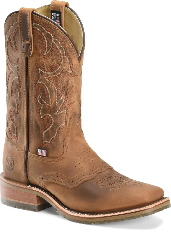 Men's cowboy boots with a leather sole for a classic lookDouble H "Jase" Western Work Boot