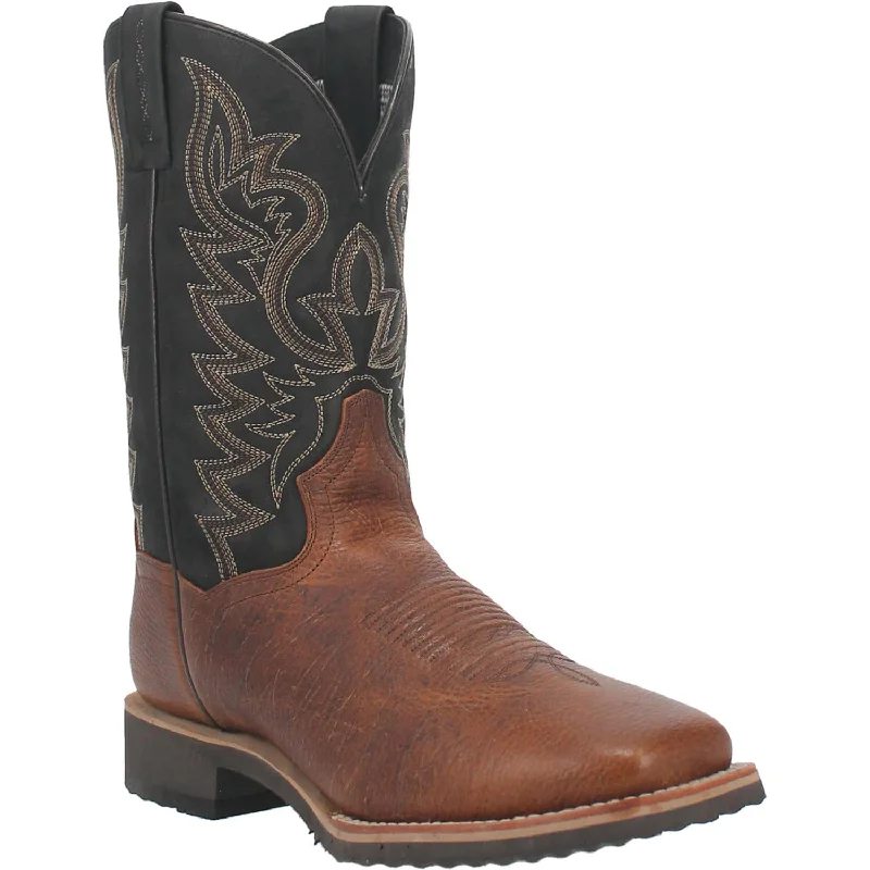 Vintage - style men's cowboy boots with a square toeDP4906 Boldon