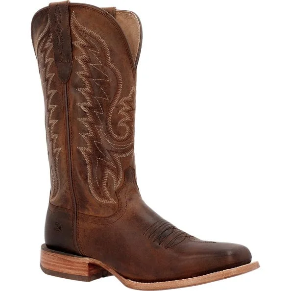 Men's genuine leather cowboy boots with a pointed toeDurango Men's Arena Pro Worn Saddle Square Toe Western Boots DDB0410