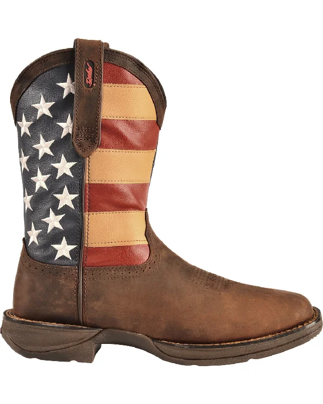 Western - style men's cowboy boots with intricate stitchingDurango Patriot Western Boot