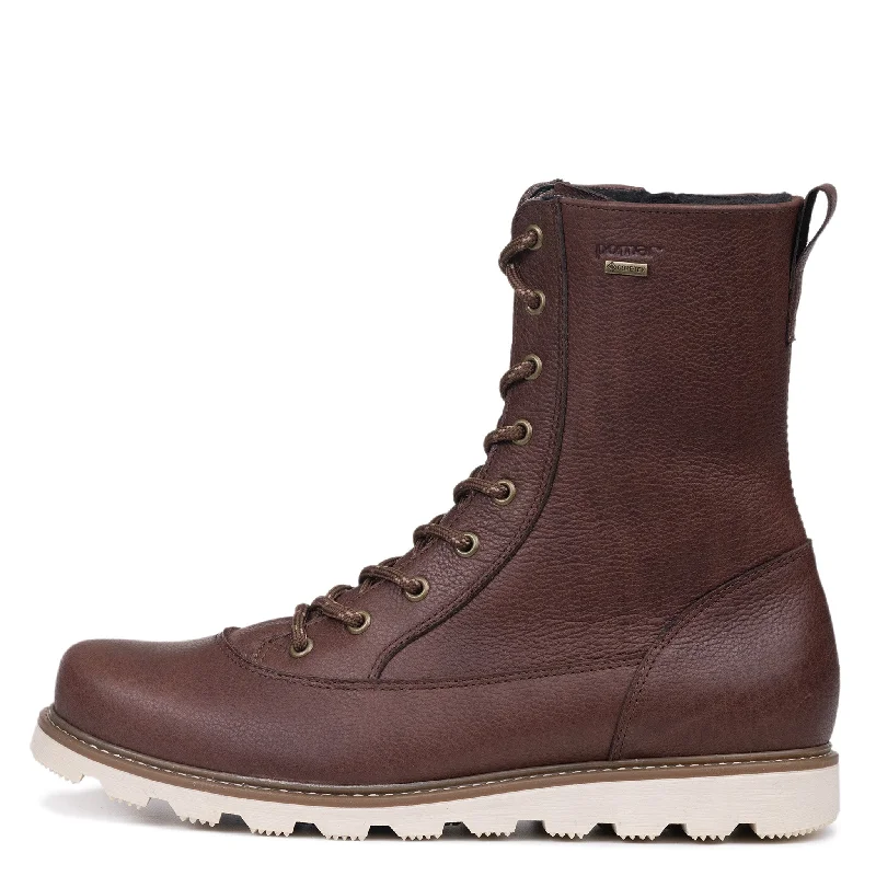 Men's ankle boots in a trendy burgundy colorENO Men's GORE-TEX® winter boots