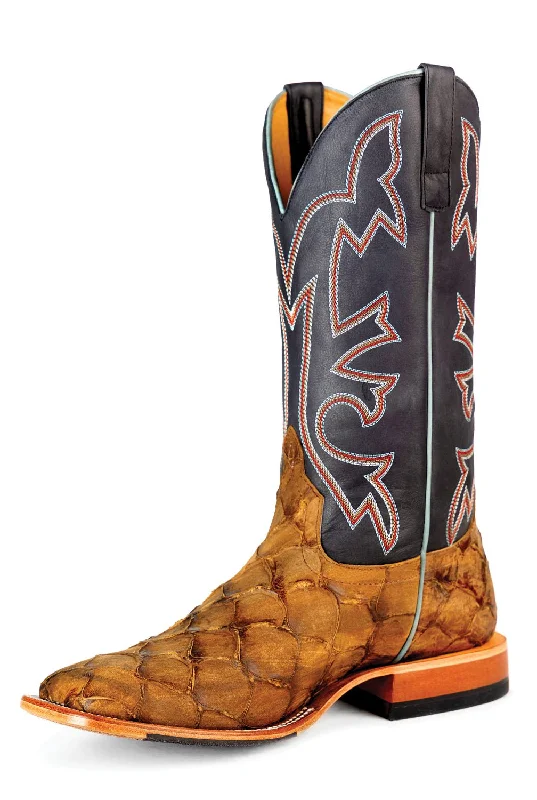 Men's cowboy boots with a heel guardHorse Power by Anderson Bean Mens Honey Filet Leather Cowboy Boots