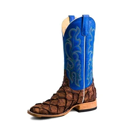 Men's cowboy boots with a tooled leather designHorse Power Cigar Matte Big Bass Western Boot