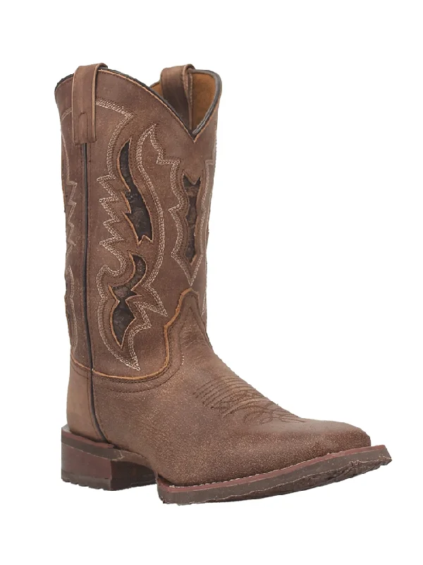 Men's cowboy boots with a silver - toned buckleLaredo 7952 Mens Martin Leather Boot Tan