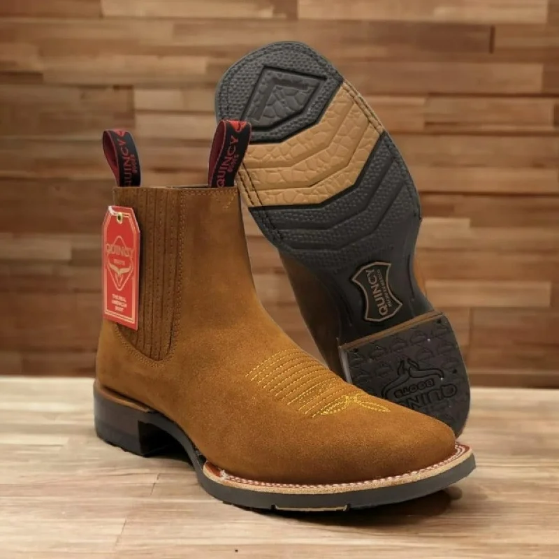 Men's ankle boots with a shock - absorbing insoleMen's Quincy Square Toe Ankle Boot Q82BU6350