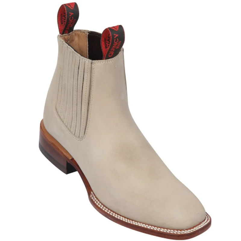 Men's ankle boots with a pointed toe for a stylish lookOff-White Square Toe Boots