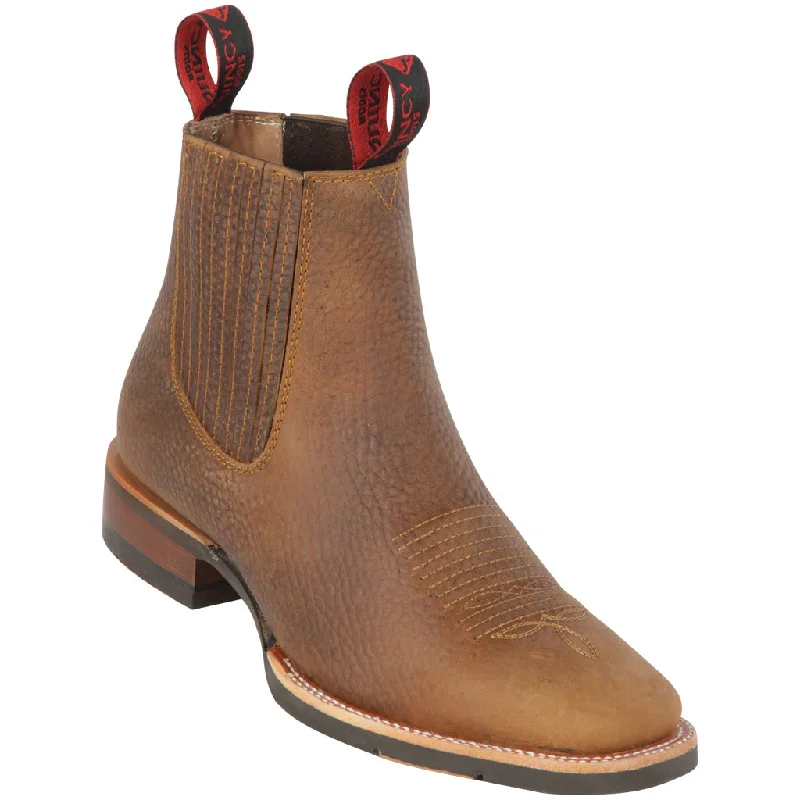 Men's ankle boots with a pointed toe for a stylish lookTan Short Cowboy Boots