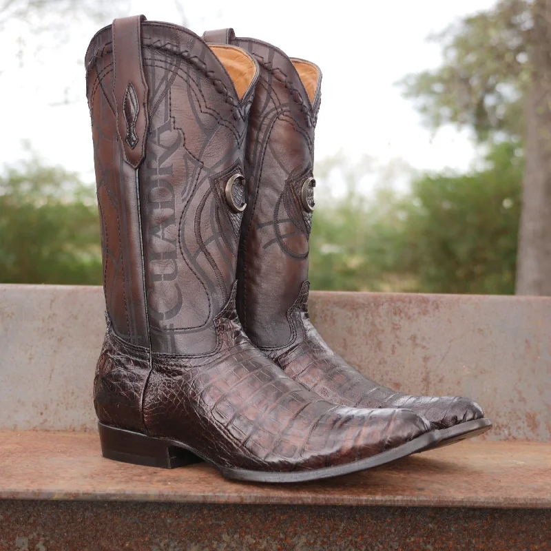 Men's cowboy boots with a pull - on strapCaiman Boots Cuadra Round Toe