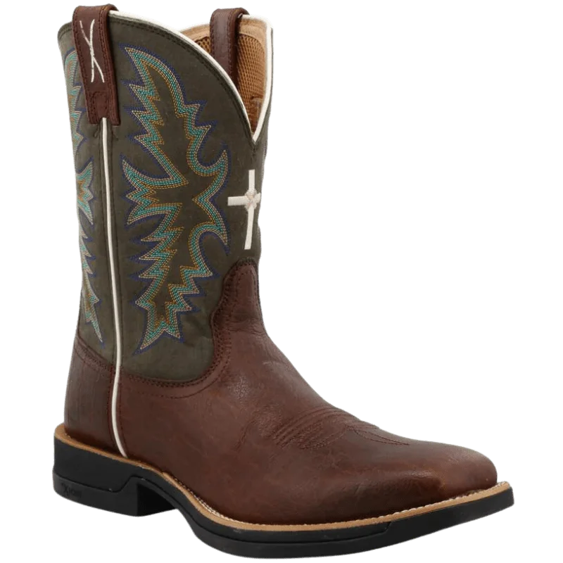 Men's cowboy boots with a leather lining for comfortTwisted X Men's Tech X™ Elephant Print Western Boots XMXW0004