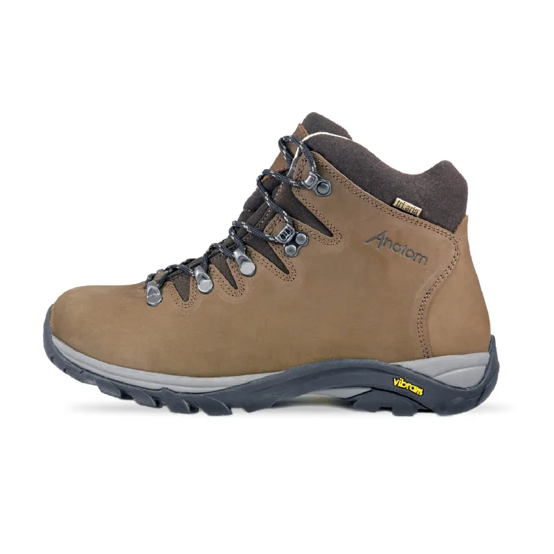 Men's hiking boots with a Vibram sole for tractionAnatom Q2 Ultralight Womens Hiking Boot - Brown Nubuck