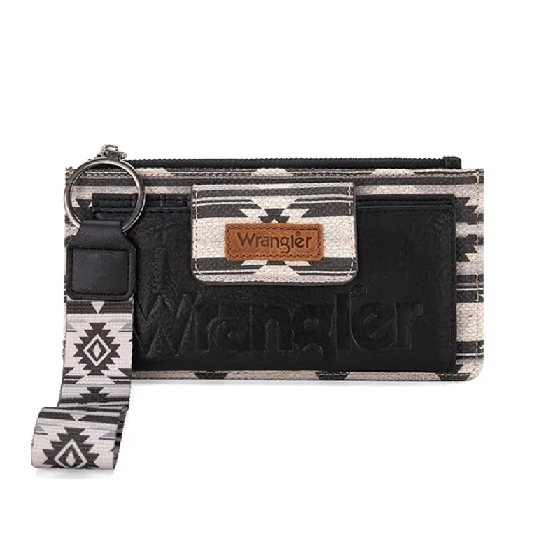 Men's western boots with a decorative concho belt and buckleMontana West Wrangler Bifold Wristlet