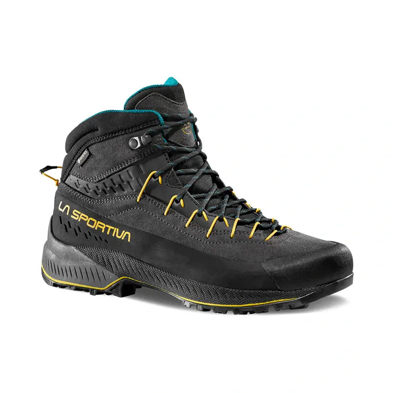 Men's hiking boots with a padded collar for comfortLa Sportiva TX4 Evo Mid GTX Mens Approach Boot - Carbon/Bamboo