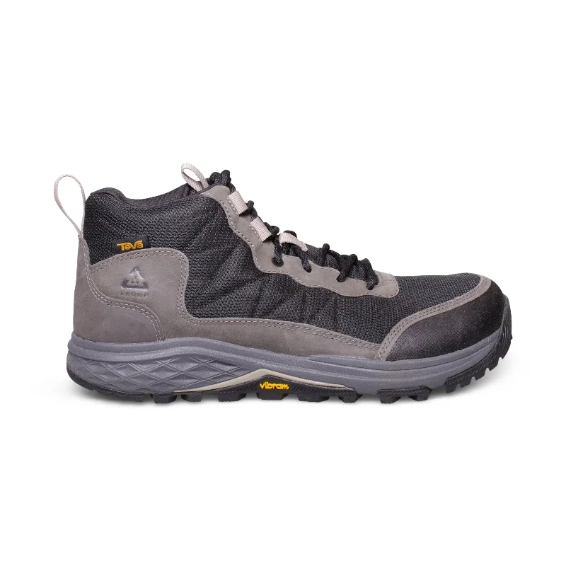 Men's hiking boots with a high - ankle supportTeva Ridgeview Mid RP Grey / Black Hiking Boots - Men's