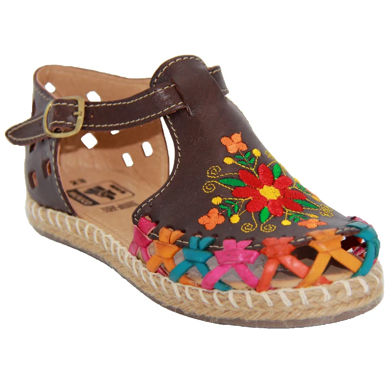 Men's western boots with a leather sole and a heel guardWomen's Floral Espadrille Huarache Sandal