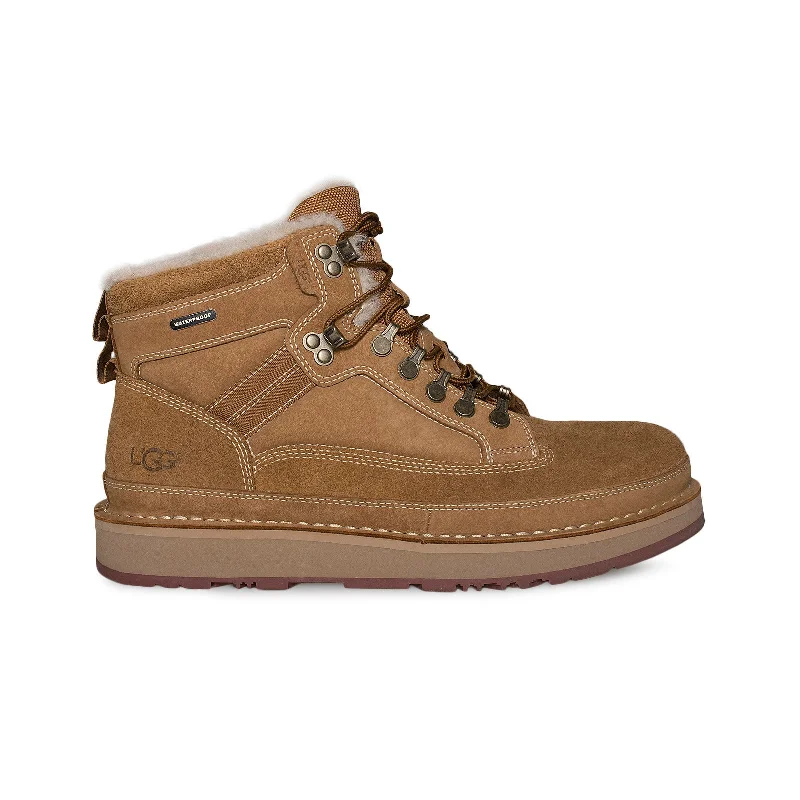 Men's suede and nylon hybrid winter boots for flexibilityUGG Avalanche Hiker Chestnut Boots - Men's