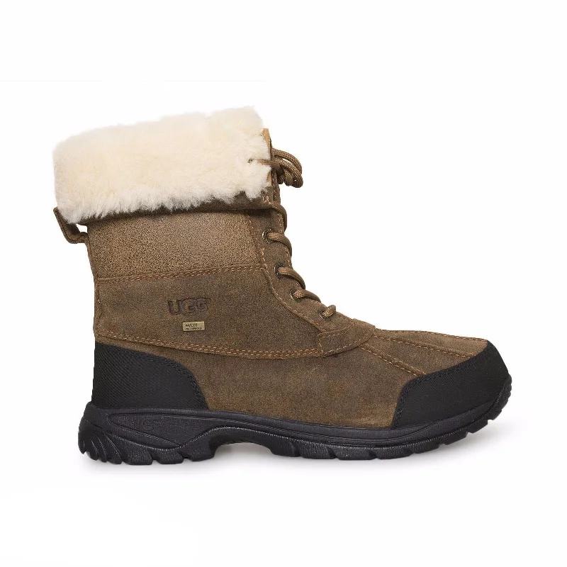 Men's high - ankle winter boots with a military styleUGG Butte Bomber Jacket Chestnut Boots