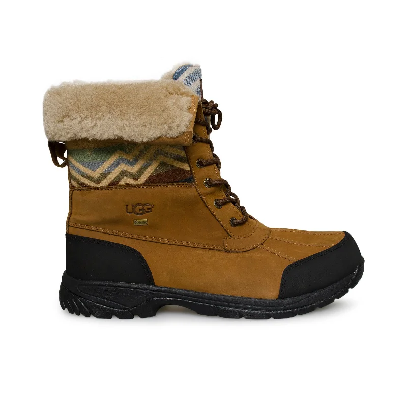 Men's leather and Gore - Tex composite winter bootsUGG Butte Pendleton Chestnut Boots