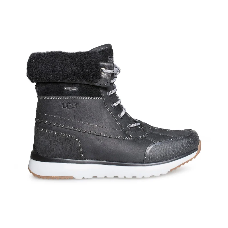 Men's buckle - detail winter boots for a rugged lookUGG Eliasson Black Boots - Men's