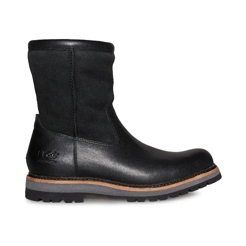 Men's high - ankle winter boots with a military styleUGG Polson Black Boots - Men's