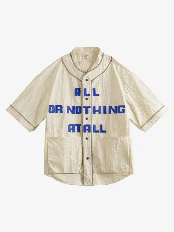 Men's leather formal Oxford shoes with a cap toeAll or Nothing At All Baseball Shirt Men's leather formal Oxford shoes with a cap toeAll or Nothing At All Baseball Shirt