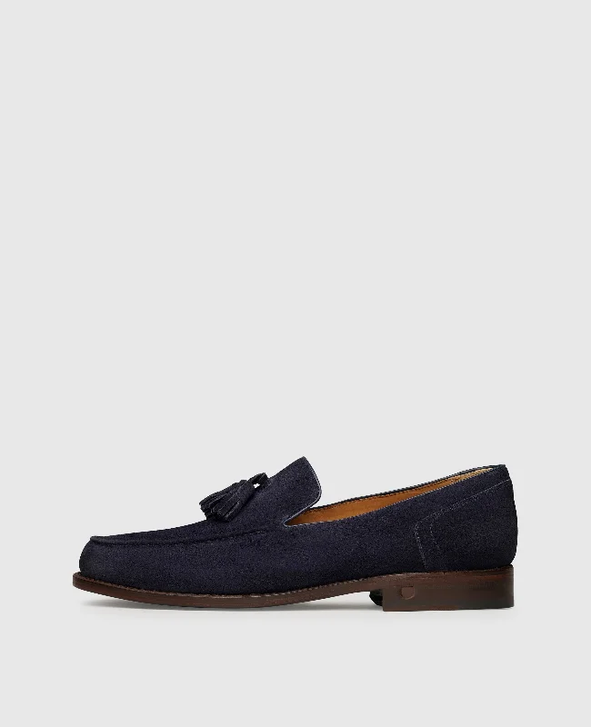 Men's boat shoes with a moc - toe designHaywood TL - Navy