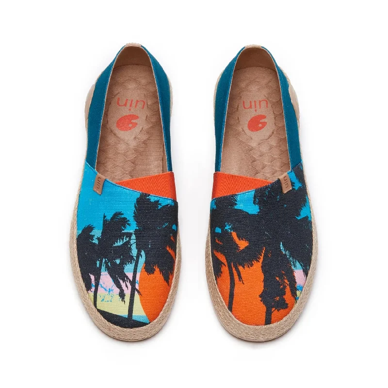 Men's leather espadrilles with a rubber - jute hybrid soleSunset Palm Marbella I Men