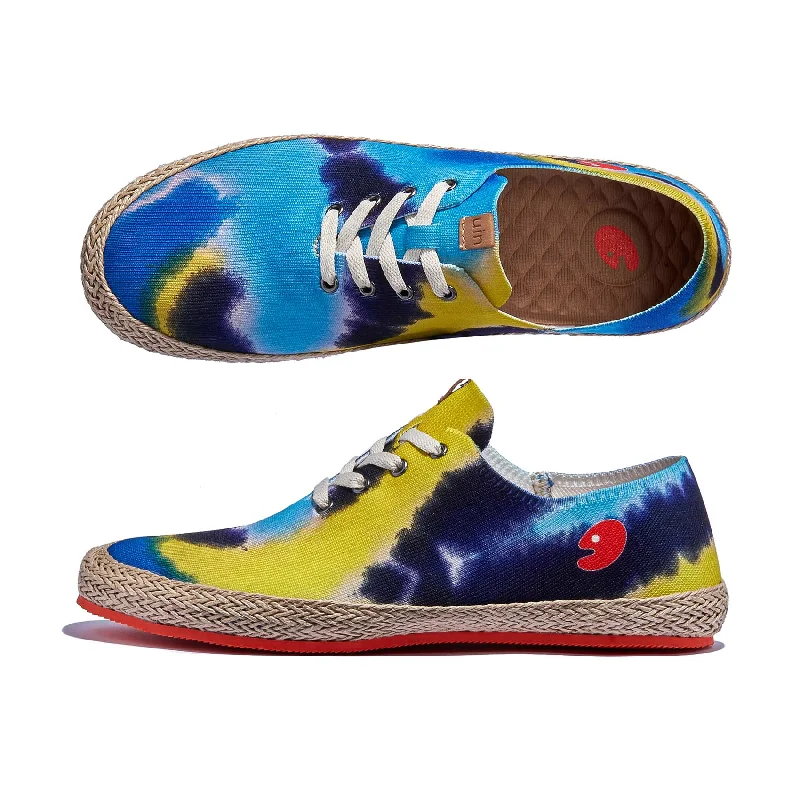 Men's distressed espadrilles for a vintage appealBrushstrokes Waves Formentera I Men