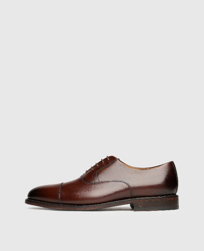 Men's boat shoes in a light - colored leatherMarshall CO - Black Brown